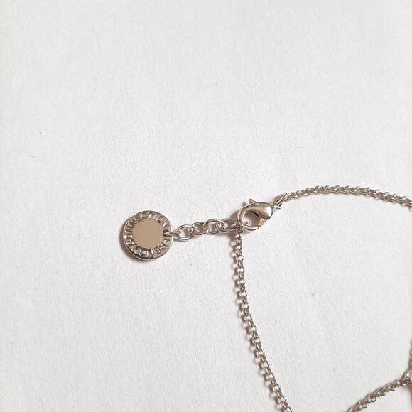 French Connection Gold Tone Finger Ring Hand Chain Bracelet | Ring Size 7 - Picture 6 of 6